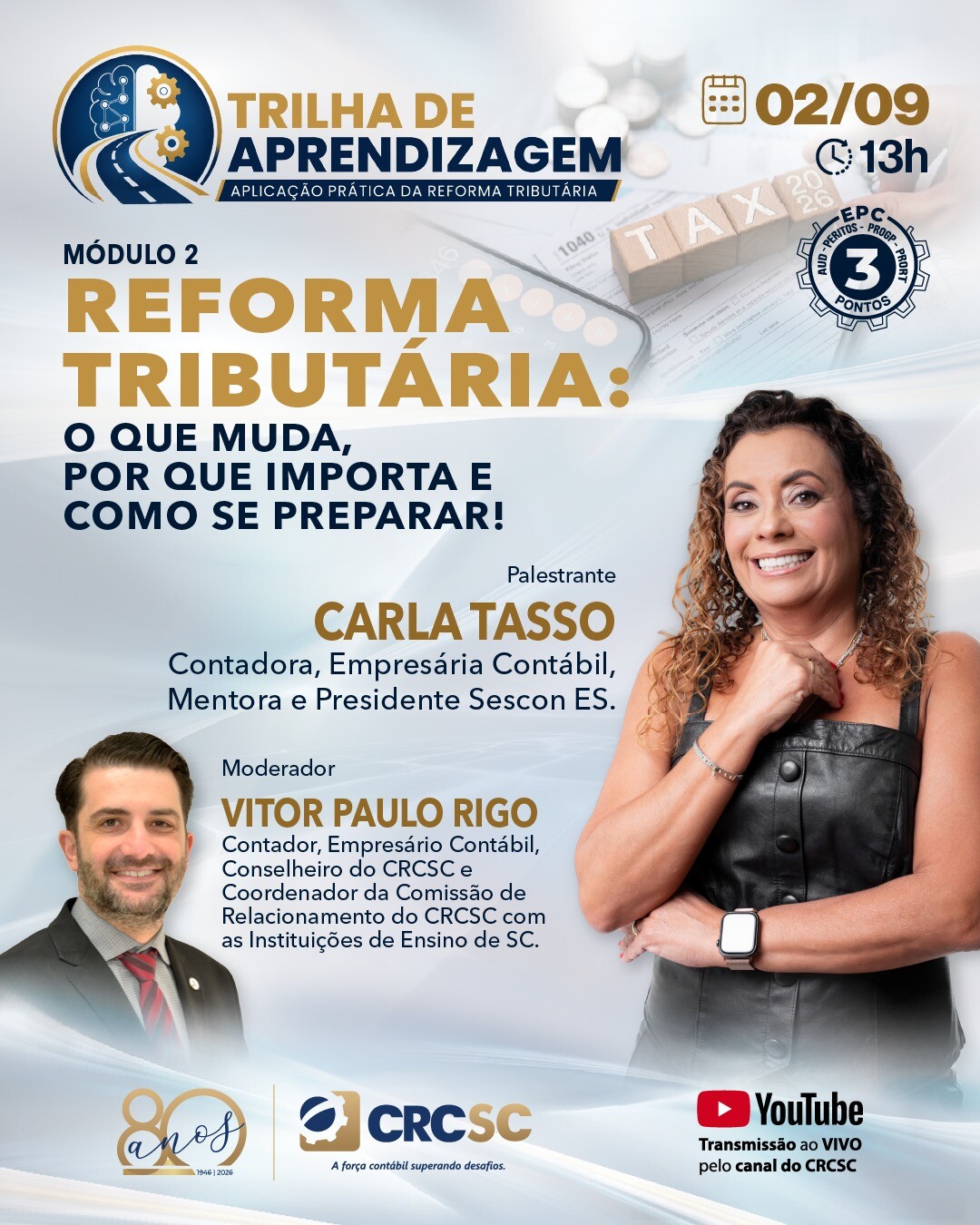 Programa Trilha de Aprendizagem: Aplicação Prática da Reforma Tributária "Módulo 2 - Reforma Tributária: o que muda, por que importa e como se preparar!"