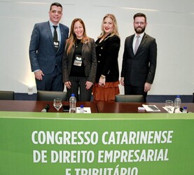 CRCSC marca presença no Congresso de Direito Empresarial e Tributário
