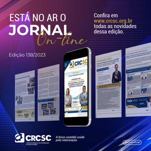 CRCSC lança 138ª edição do Jornal On-line
